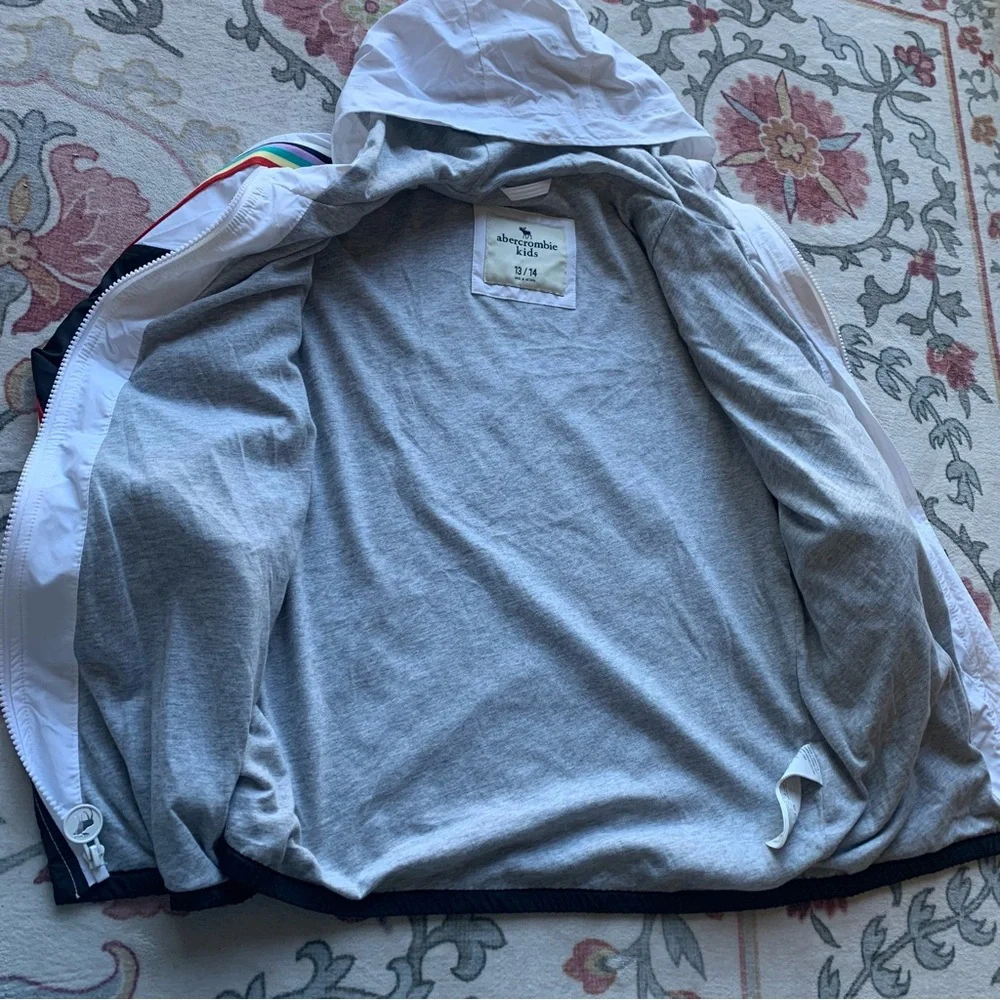 Abercrombie Kids Lightweight Jacket‎ with Colorful Stripes Size 13/14